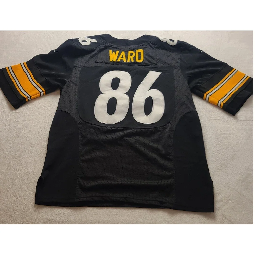 Nike Pittsburgh Steelers Hines Ward 86 On Field Jersey Men's 40 Medium Black